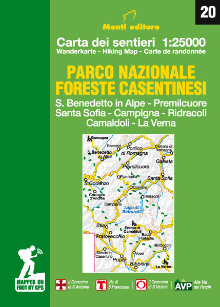 Carta Escursionistica N. 2459. Arezzo, Casentino, Parco Nazionale Delle Foreste Casentinesi, Monte Falterona, Campigna - Libro - Kompass | Libreria Universitaria