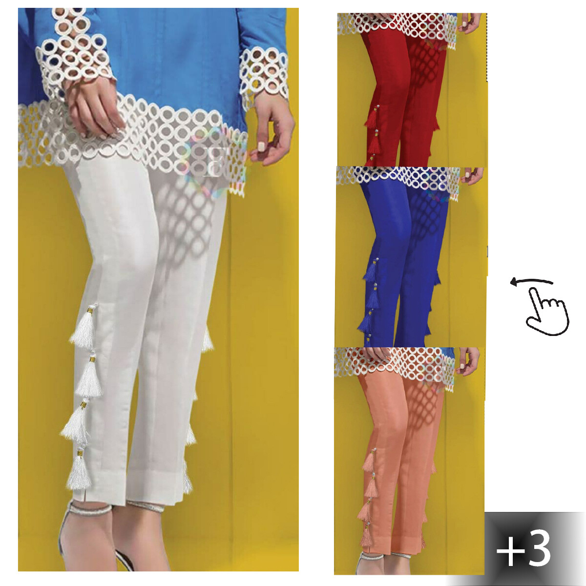 Cotton ladies Tassel Pant with 2 Pocket