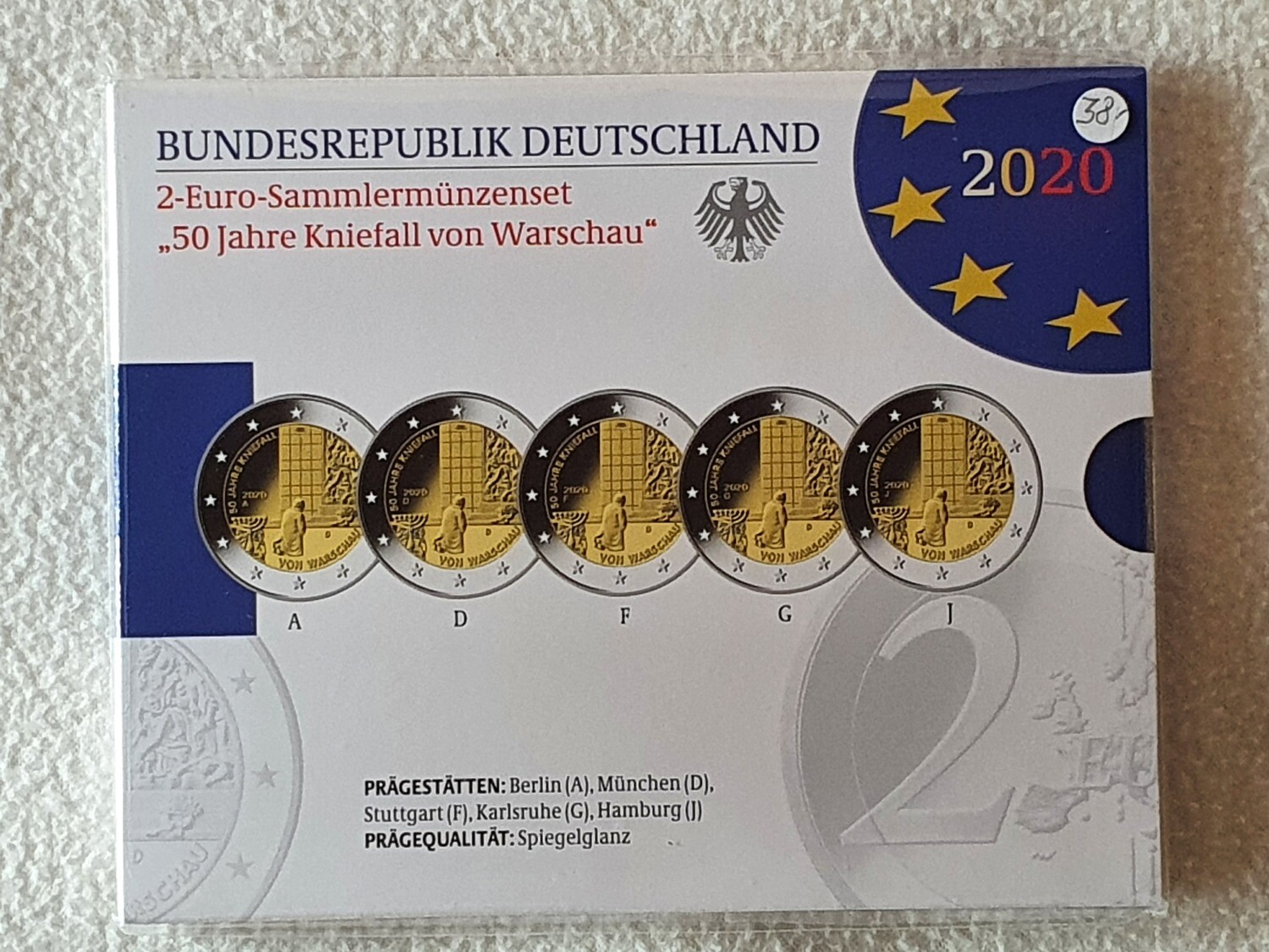 2 Euro 50 Jahre Kniefall 2020