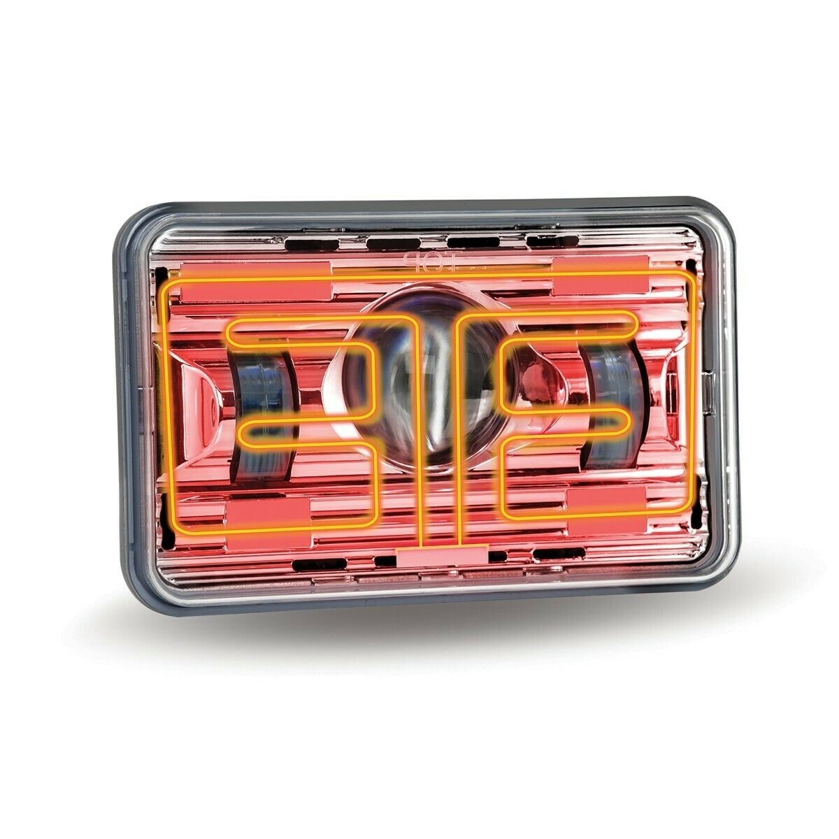 LED Headlight with Heated Lens Shop Chrome Country