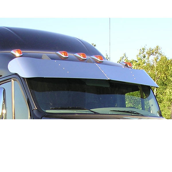 Trux Accessories 151/2" Stainless Steel High Roof Curved Windshield