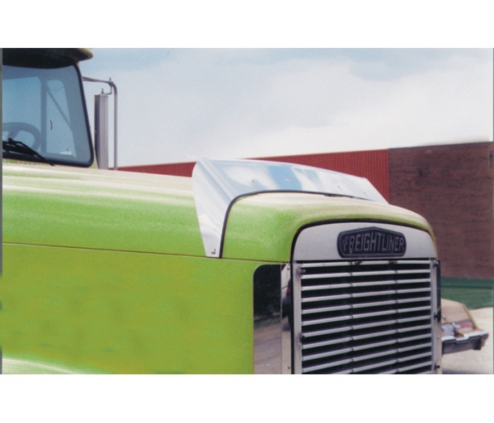 United Pacific 29093 Hood Deflector For Freightliner FLD 120/112 - Stainless Bug Shield - View #11