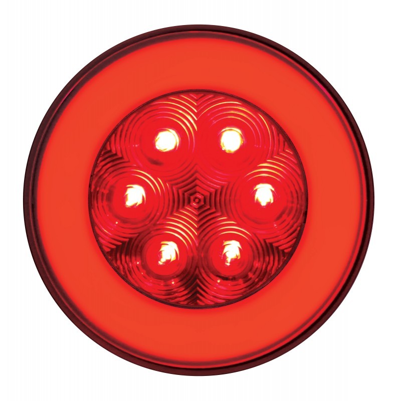 United Pacific 4" Round Stop, Turn & Tail 21 LED GLO Light Shop for