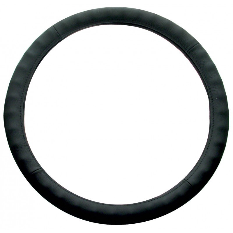 United Pacific 18" Black Leather Steering Wheel Cover Shop for Truck