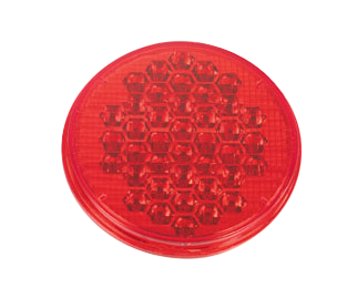 2-Pack 4" Round Red LED Stop/Turn/Tail Trailer & Truck Marker Lamp – DOT Semi Light
