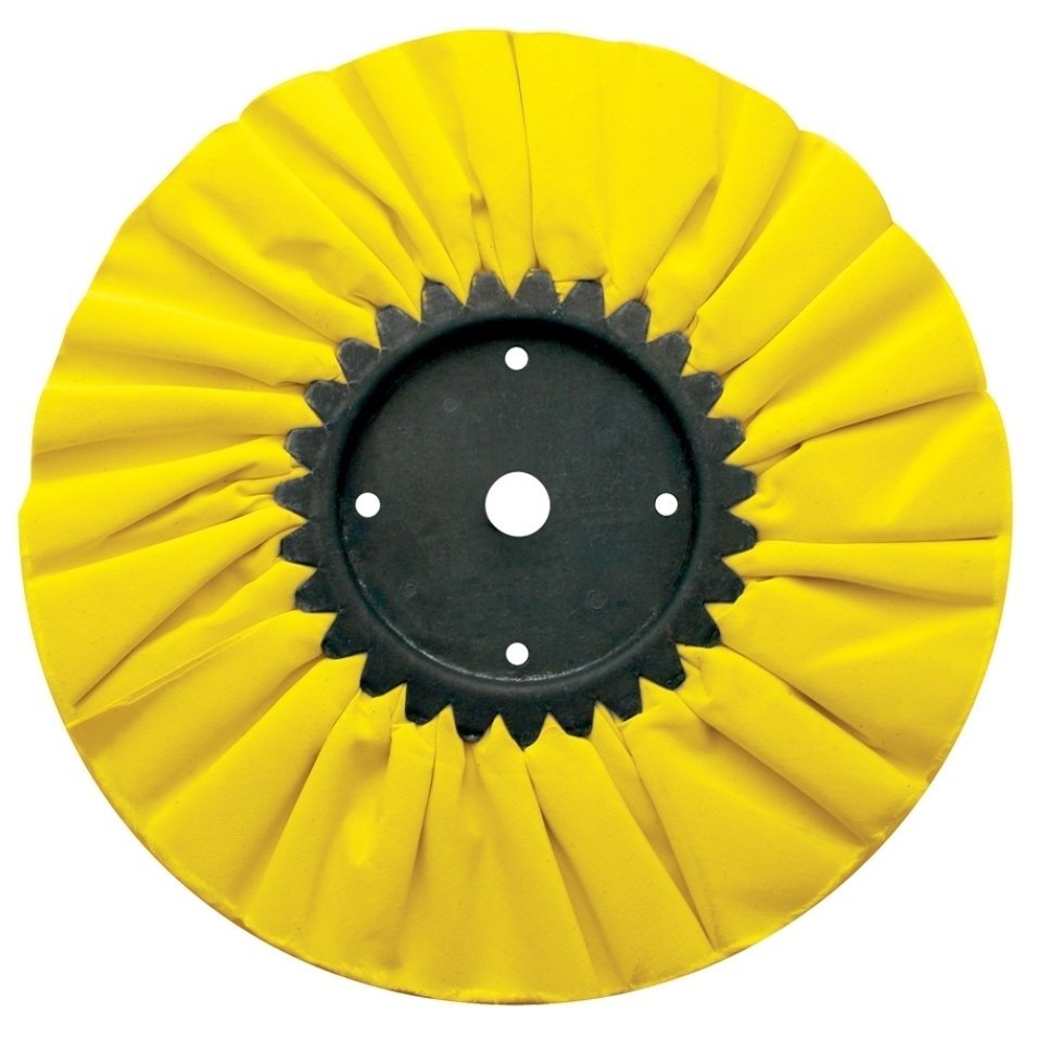 United Pacific 10" Yellow Treated Airway Buffing Wheel Shop for Truck