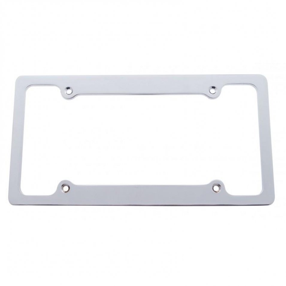United Pacific Chrome Aluminum Billet License Plate Frame Shop for