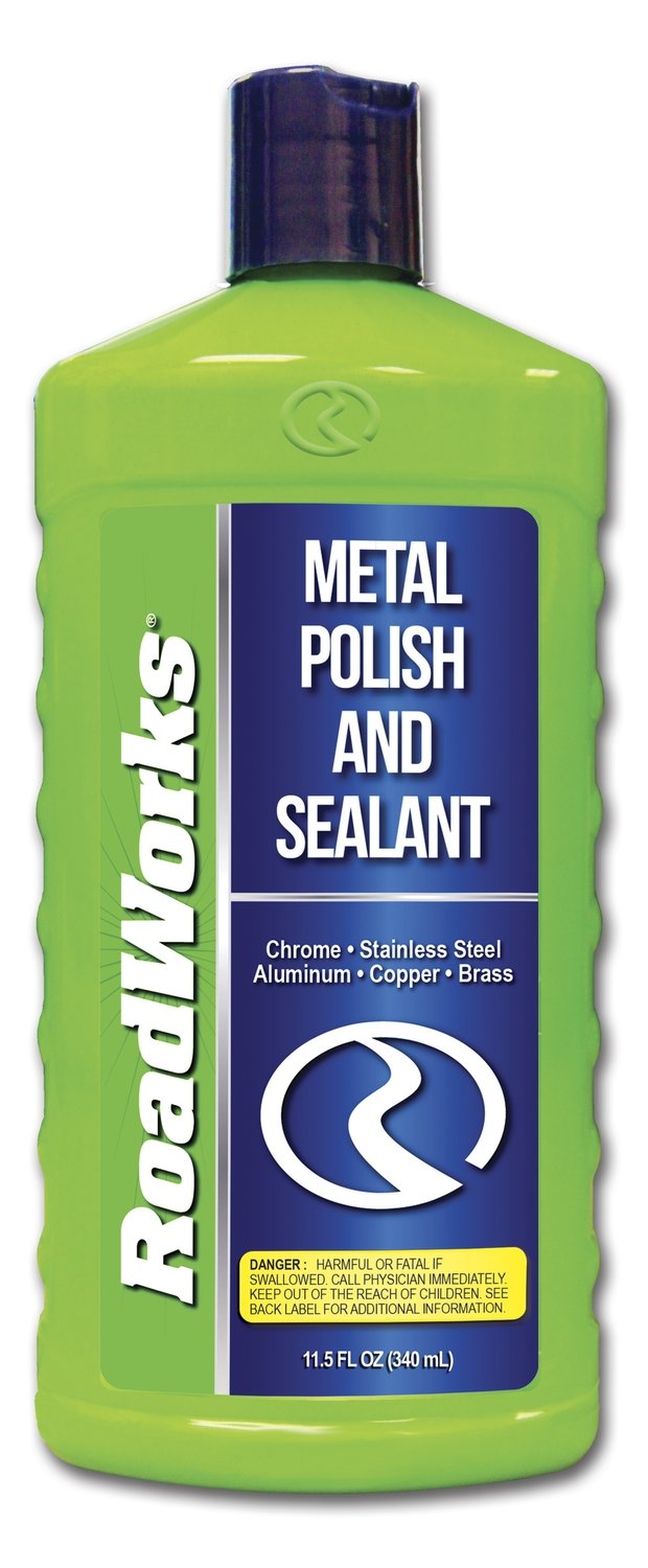 Roadworks Metal Polish & Sealant 12 fl oz Bottle Shop Chrome Country