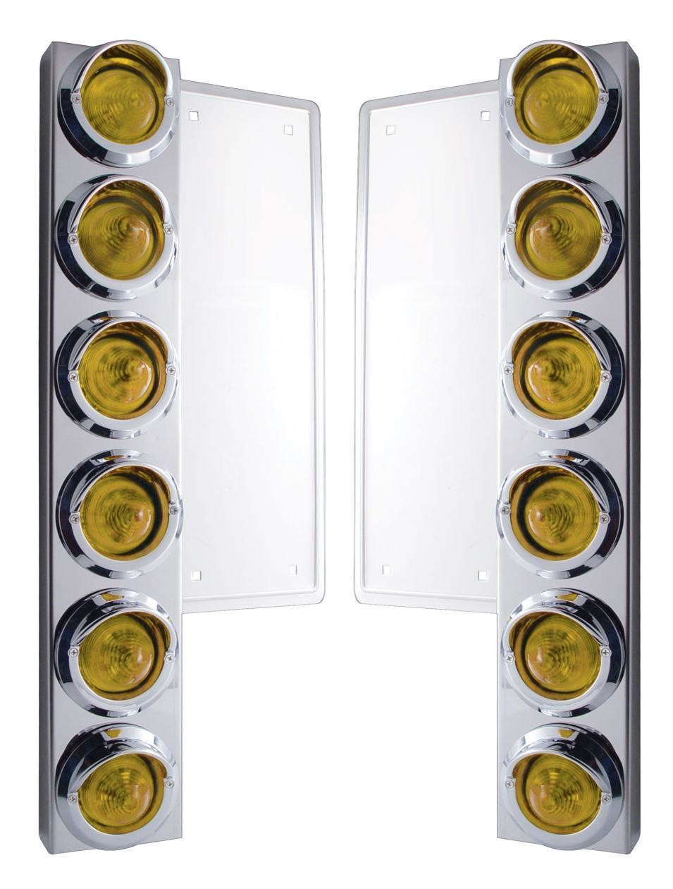 United Pacific Stainless Steel Front Air Cleaner Brackets w/ Twelve 9