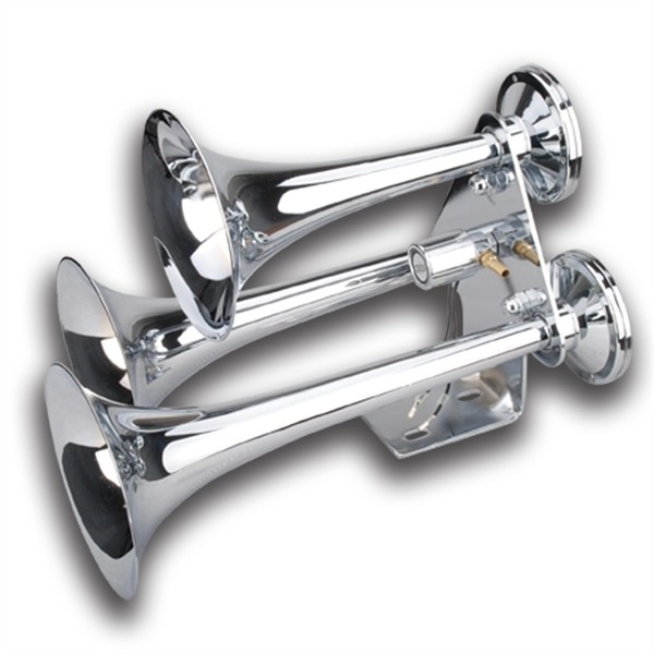 Rig Tough Chrome 3Horn Electric Train Horn Shop for Truck Parts