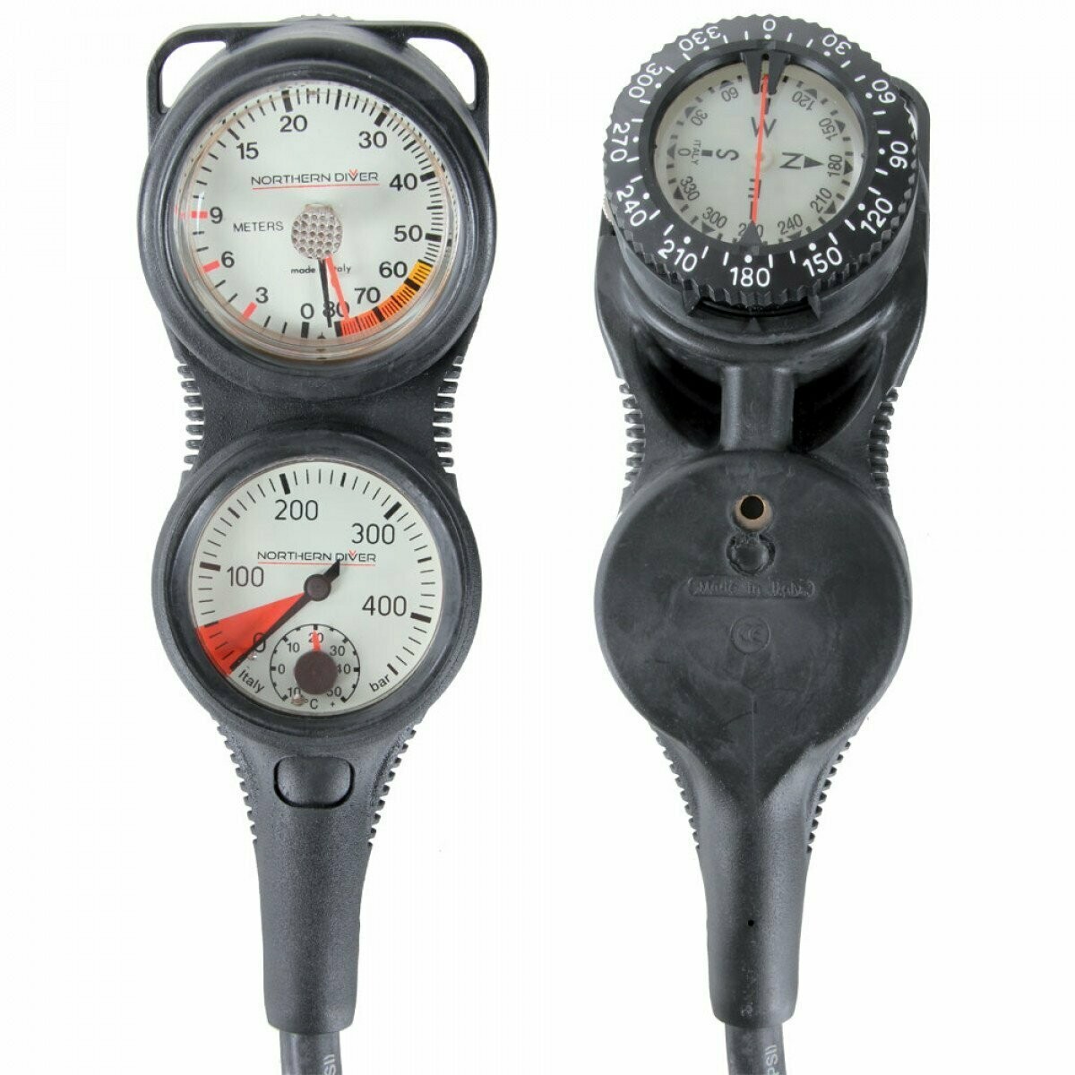 Northern Diver INST 4 Classic Contents, Depth, Compass Gauge