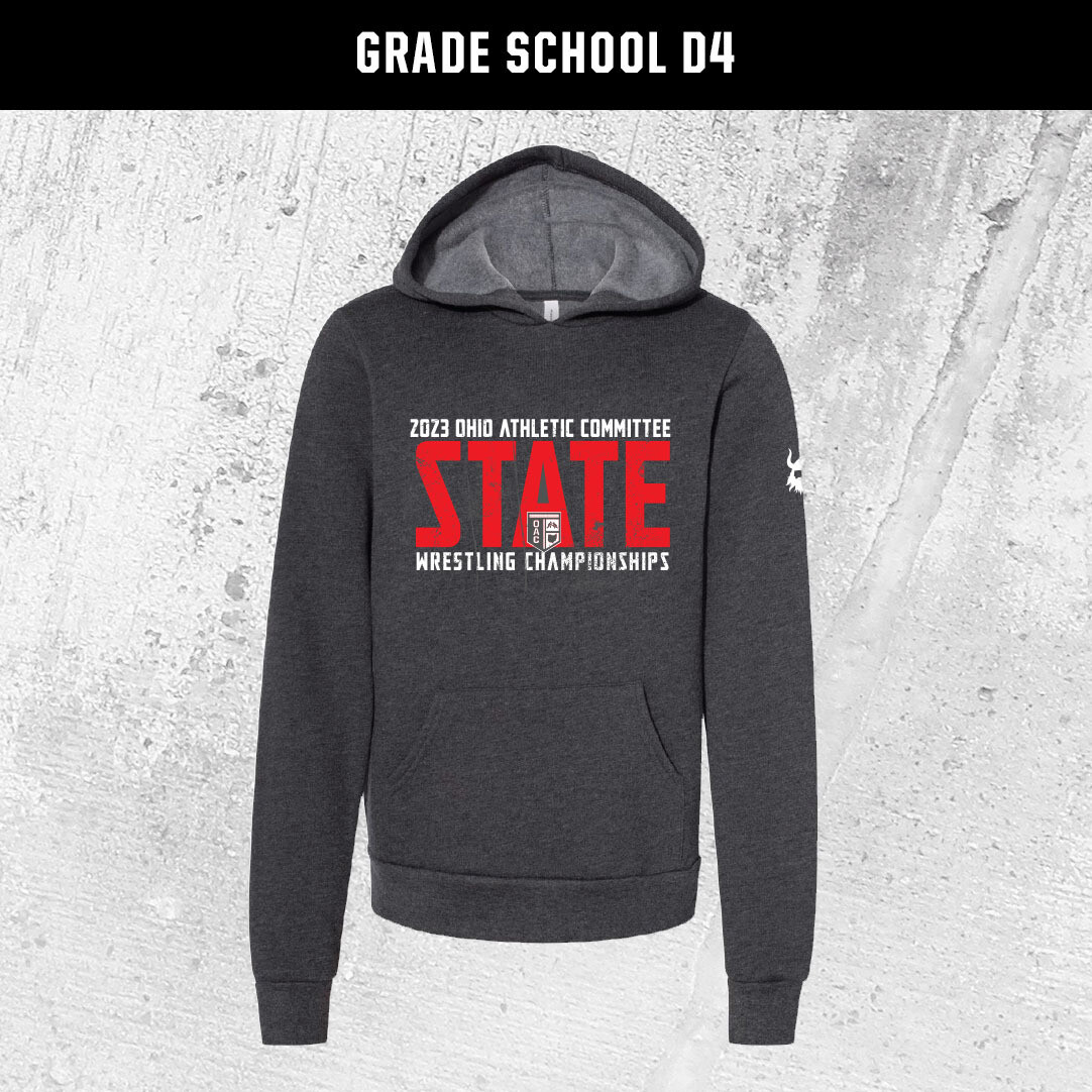 OAC Grade School D4 2023 State Charcoal Hoodie