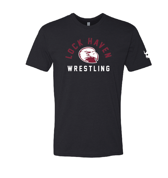 Lock Haven Wrestling Classic Black Blend Shirt