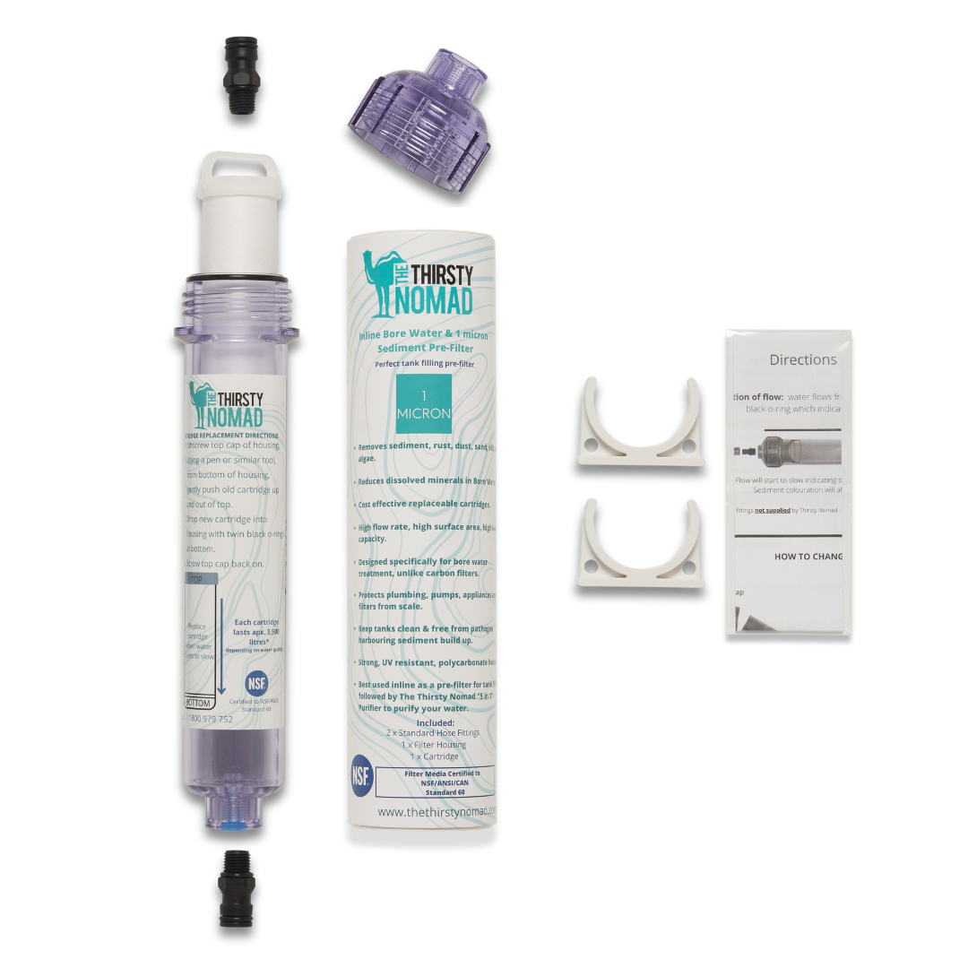 Bore Water & 1 micron Sediment PreFilter Caravan Water Filters