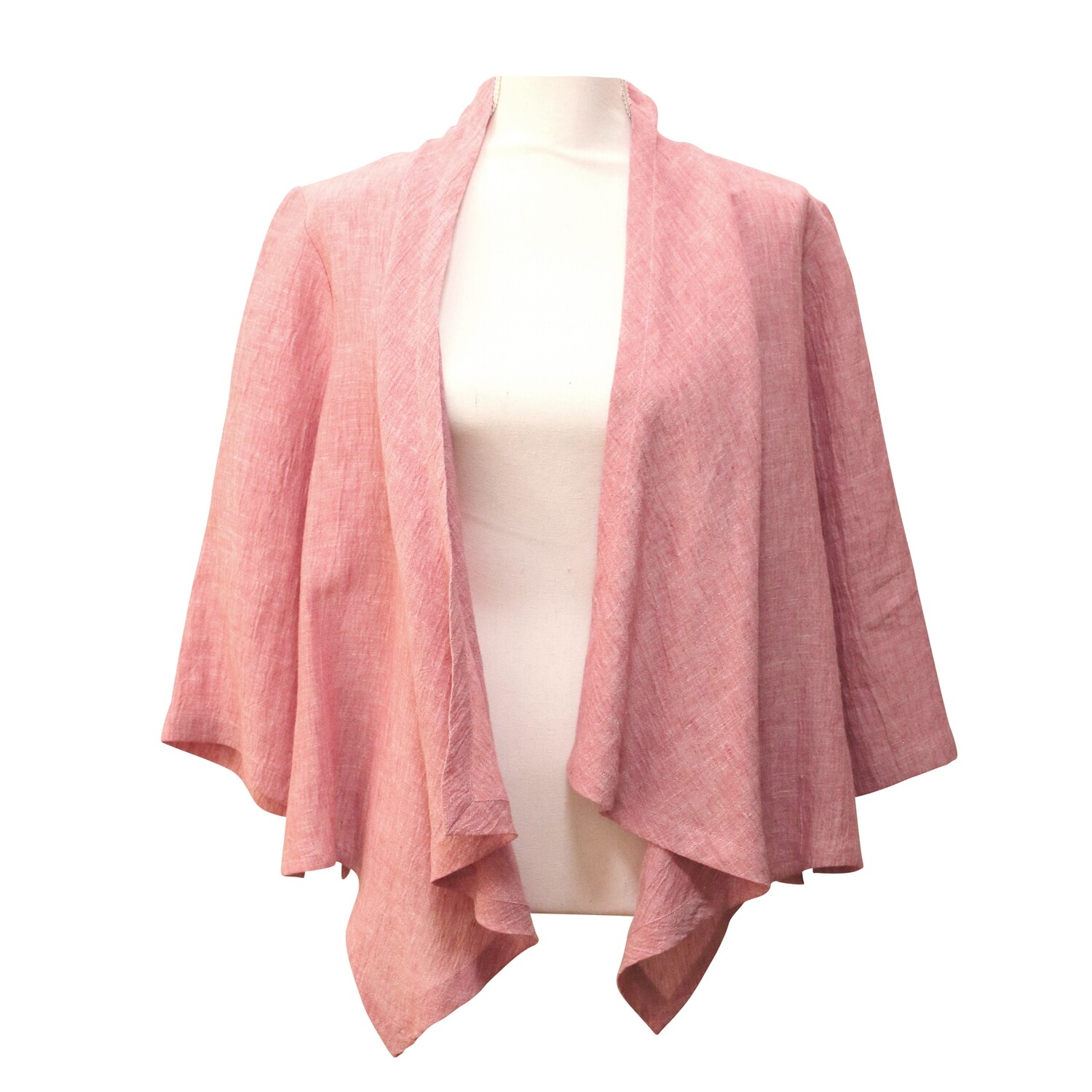 Women's Crushed Linen Waterfall Jacket