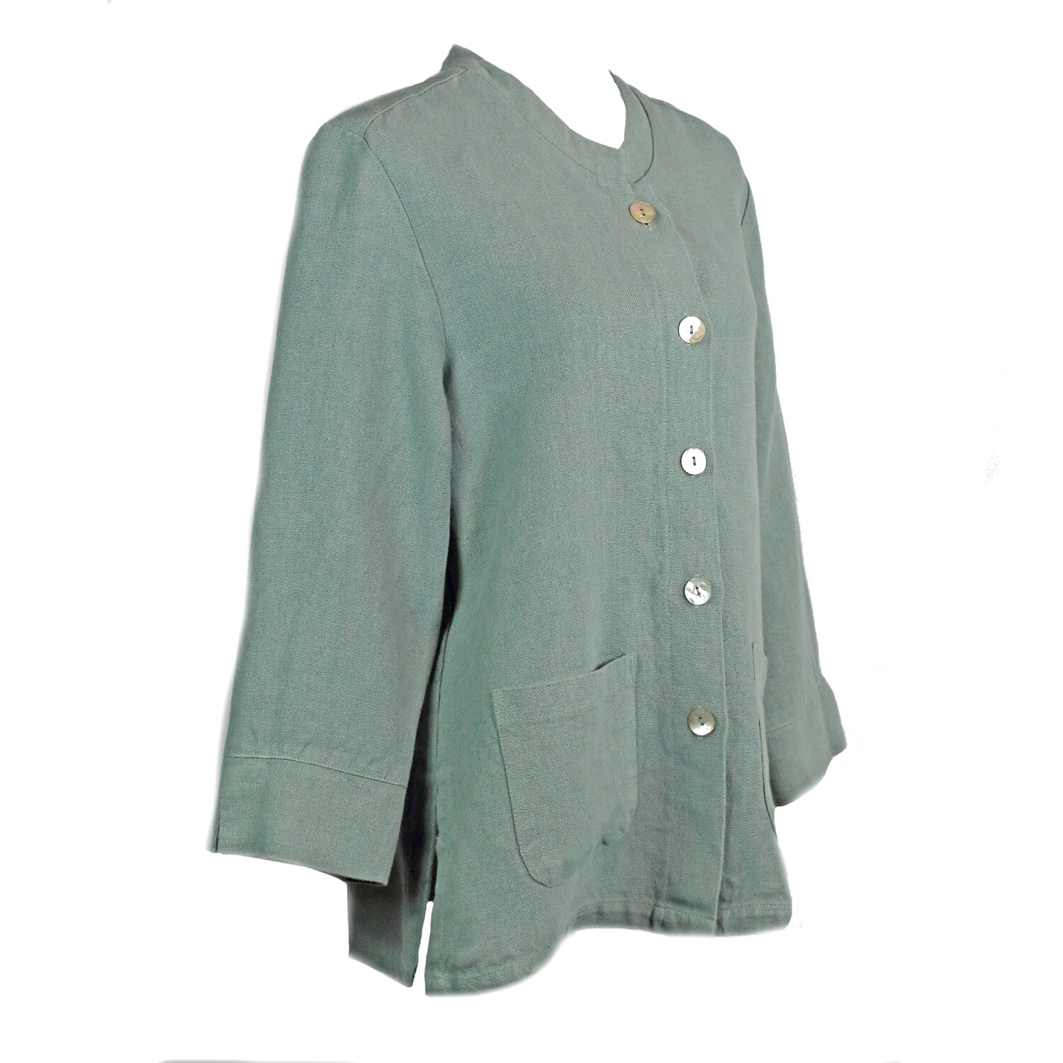 Women's Relaxed Fit Sage Linen Jacket