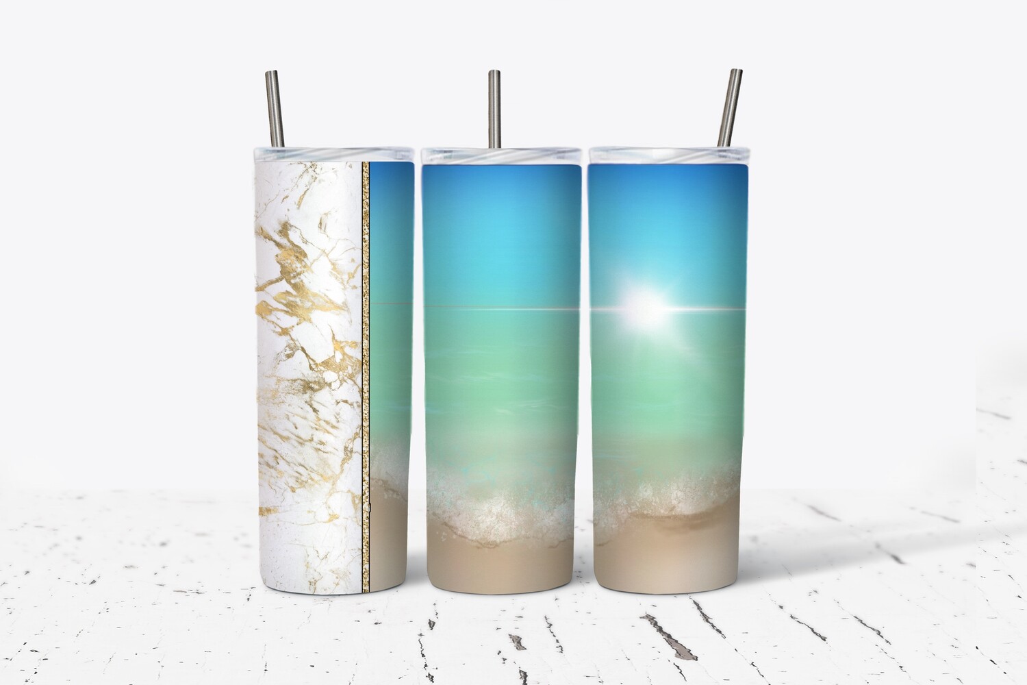 Beach Theme Tumbler
