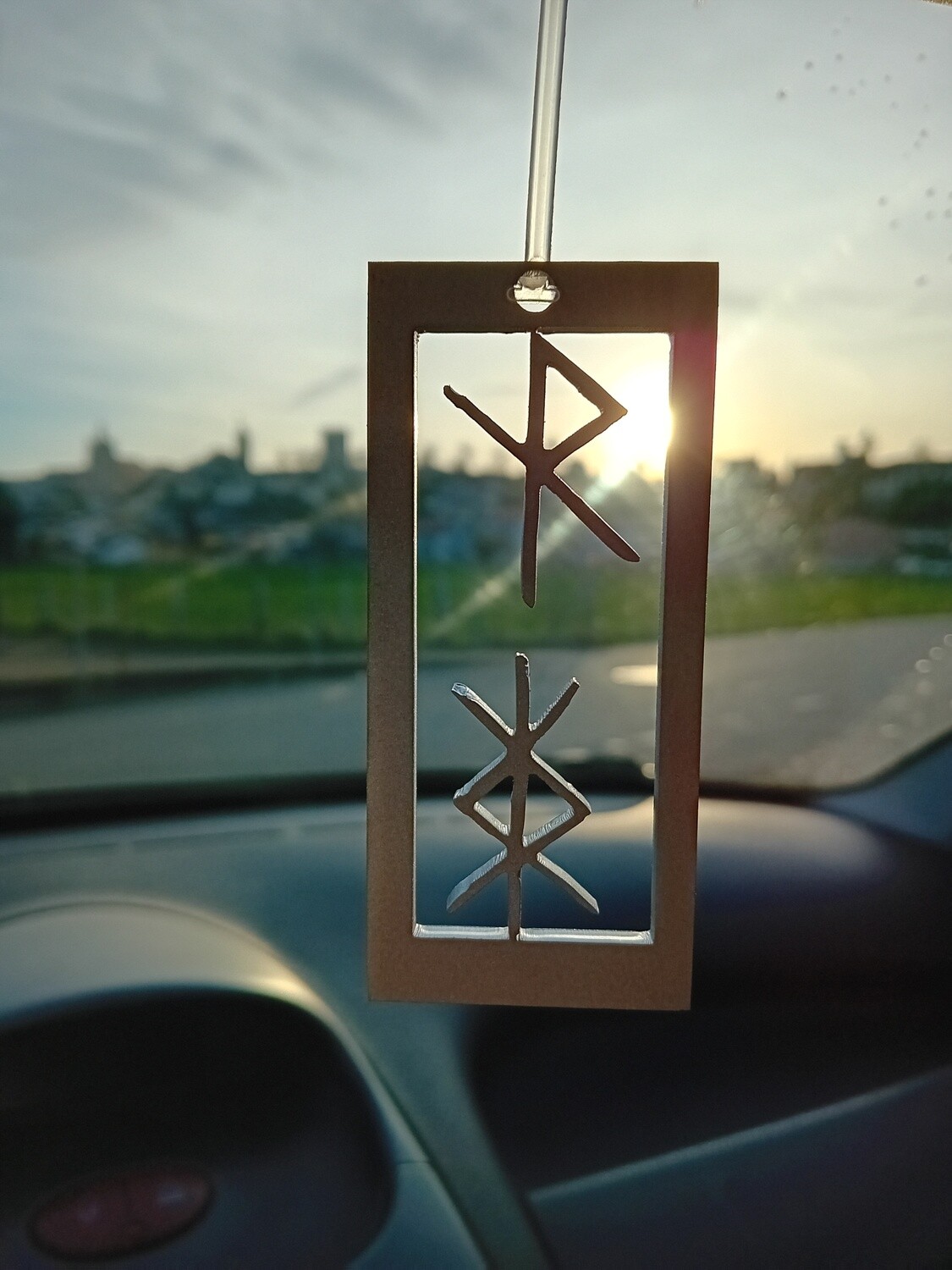 Pendentif Rétroviseur En Métal