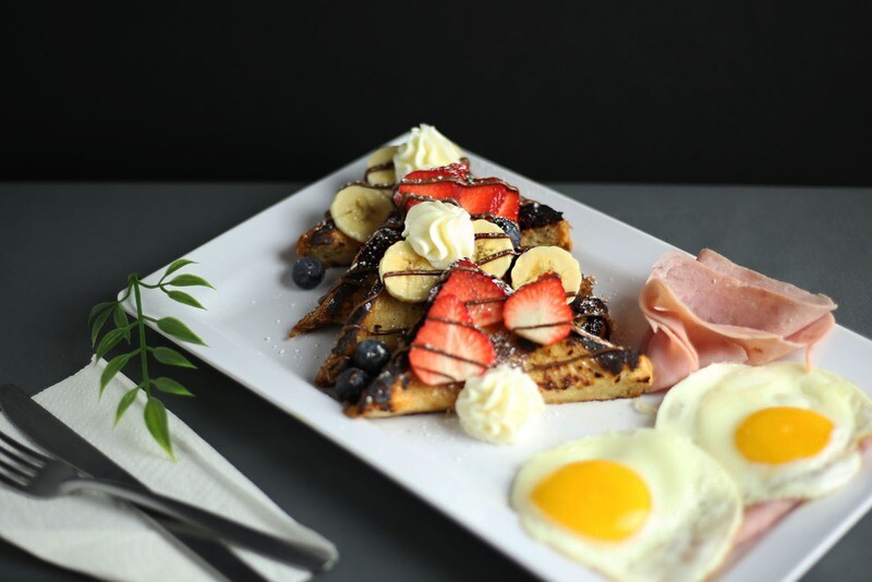 French Toast with Fruits + Egg