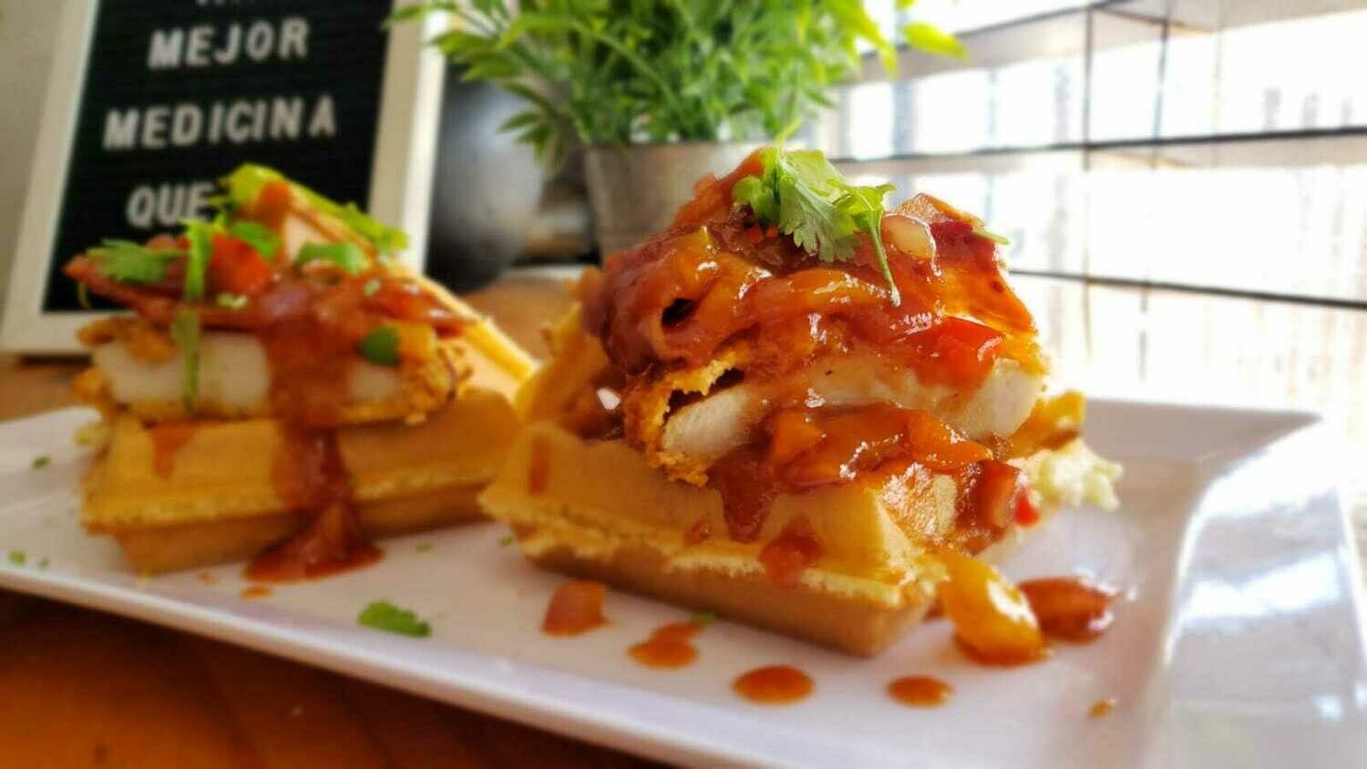 Chicken Guava Waffles