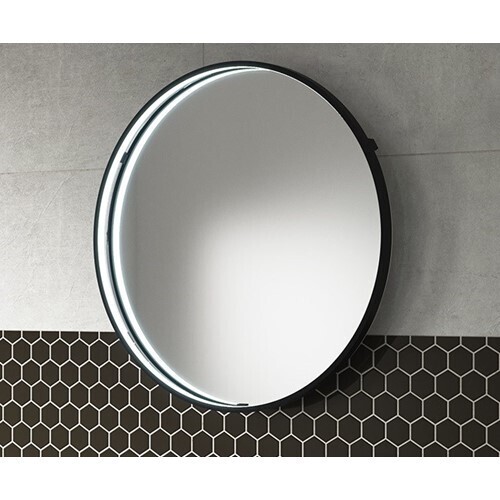 Sensio Aspect Floating Edge Illuminated Mirror Matte Black SE30098C0