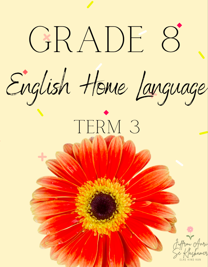 Grade 8 English HL term 3 booklet