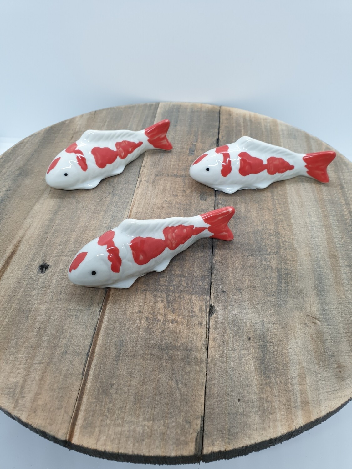 CERAMIC FLOATING KOI FISH SET OF 3 Store The Funky Pickers Shed