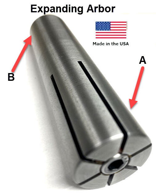 Steel Expanding Arbor Made in the USA
