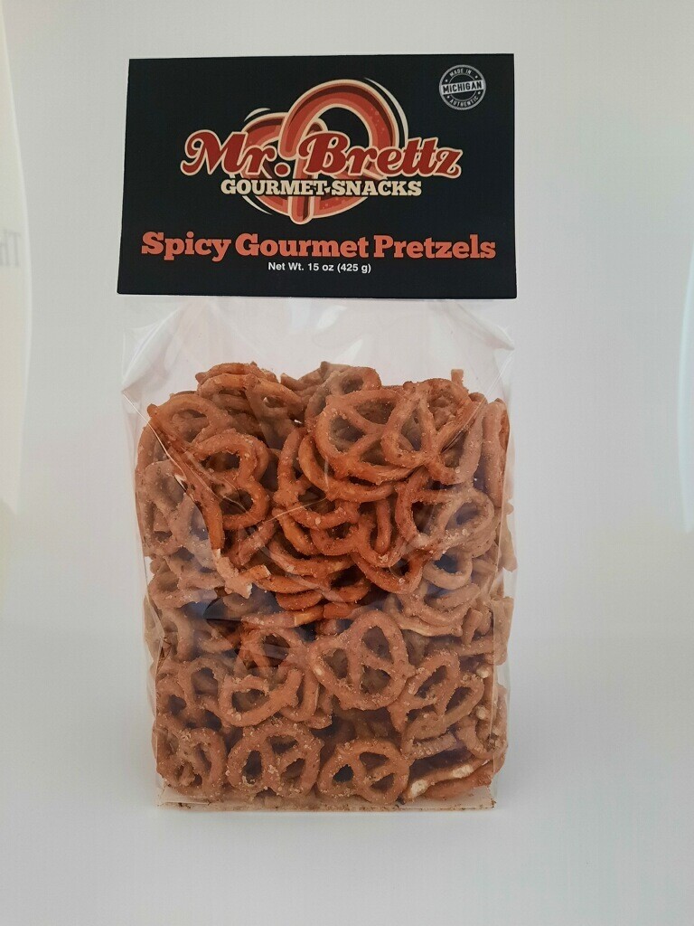 Mr. Brettz Spicy Gourmet Pretzels, 15 oz. Bag