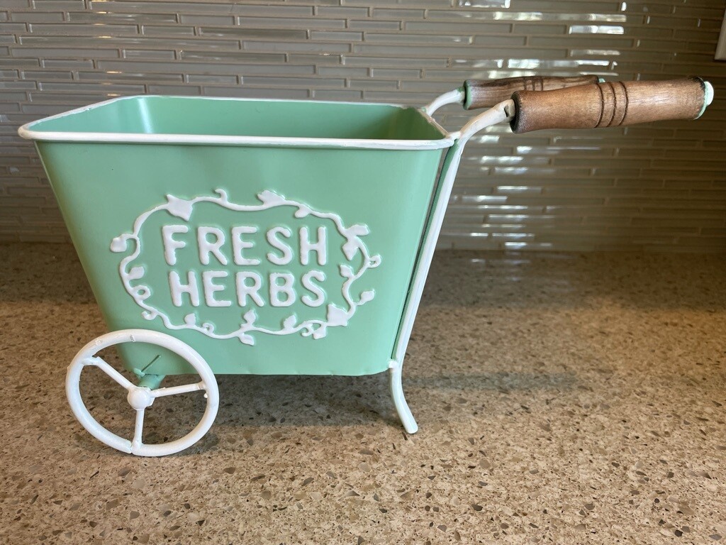 Metal Garden Decorative Planter 12"x 6"x 6"