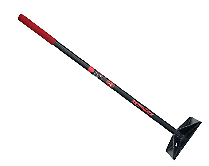 Hand tamper, solid steel, large 10"x10" head