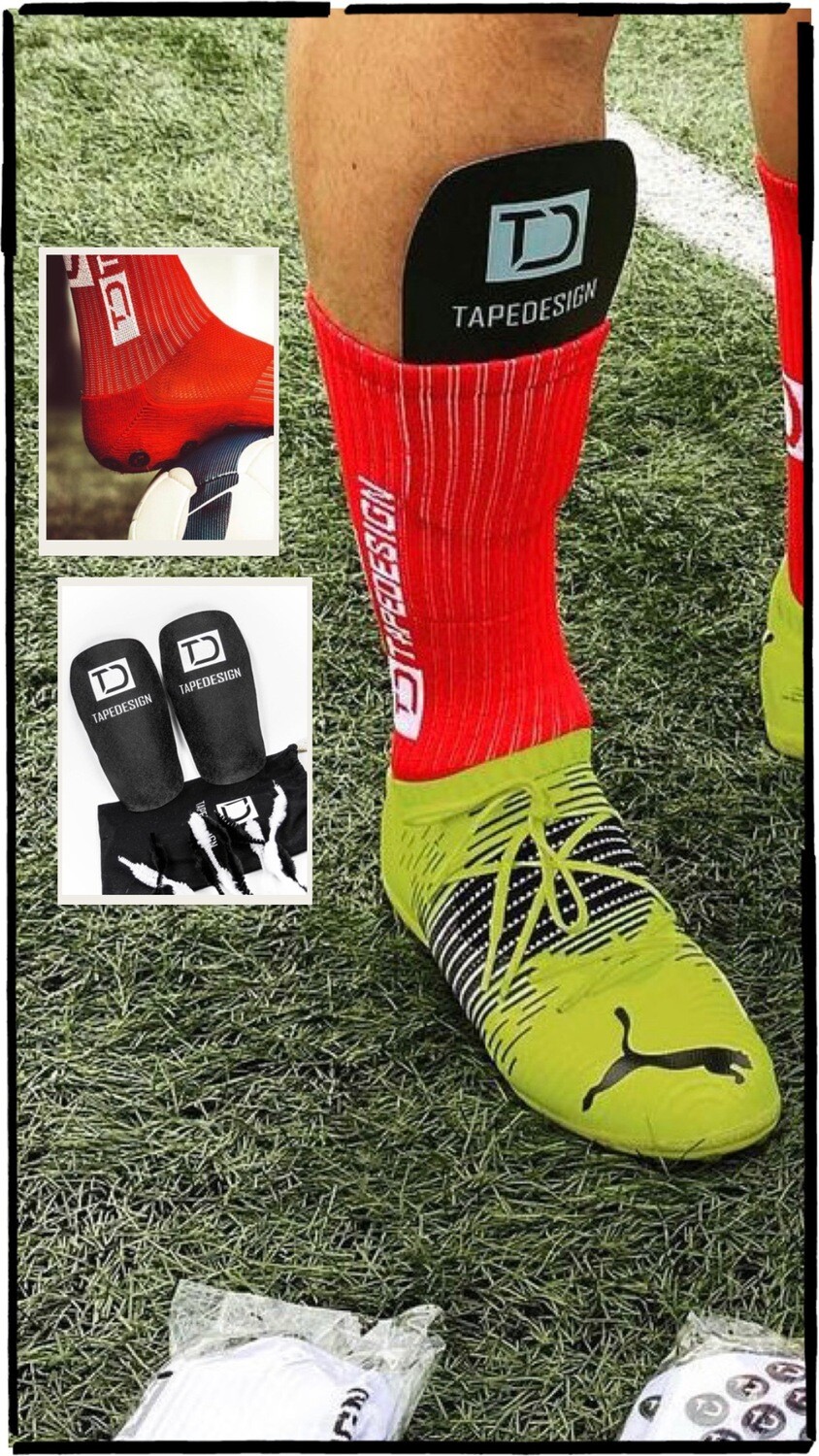 Grip Socks + Shin Guard Combo