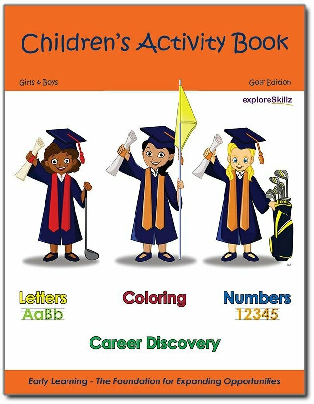 Children's Activity Book Golf Edition Girls