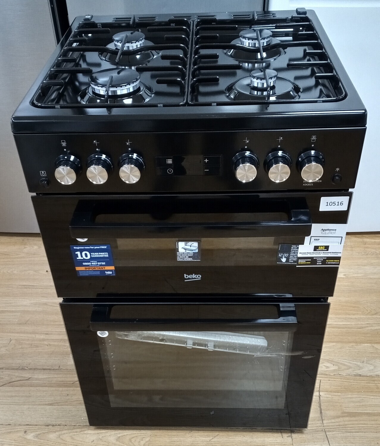 BEKO Pro XDG621K 60 cm Gas Cooker Black