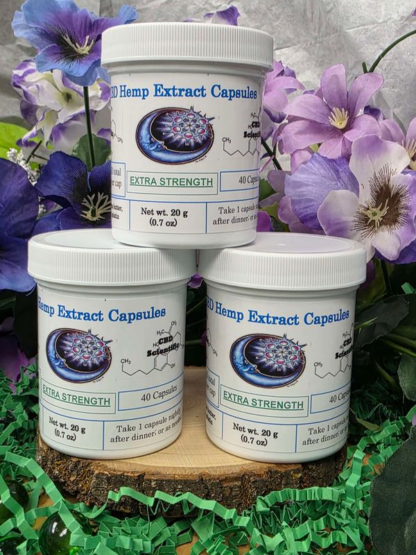 CBD Scientific--Extra Strength capsules (40 pack; 50 mg per cap)
