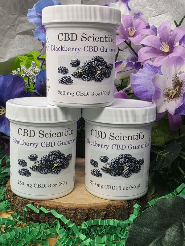 CBD Scientific--Blackberry 250 mg Gummies (10 packs)