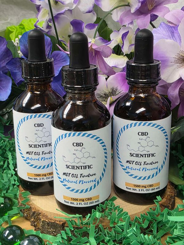 CBD Scientific--MCT Oil natural Tincture (1500 mg; 2 oz)