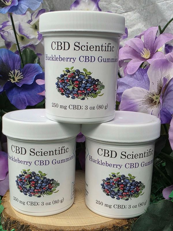 CBD Scientific--Huckleberry gummies (250 mg; 10 pack)