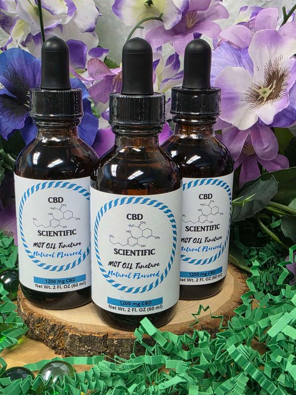 CBD Scientific--MCT Oil Tincture natural flavor (1200 mg; 2 oz)