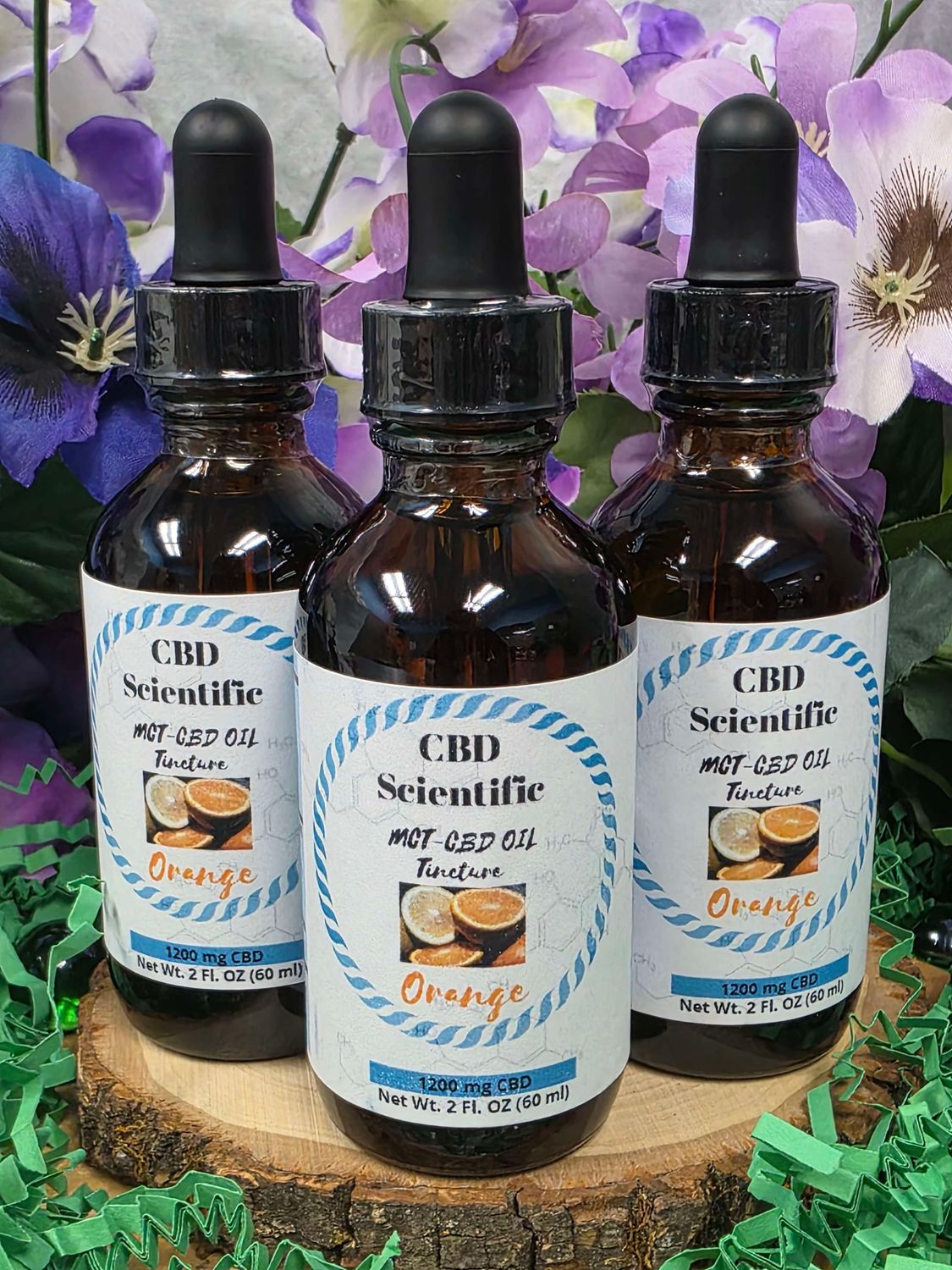 CBD Scientific--MCT Oil Tincture Orange flavor (1200 mg; 2 oz)