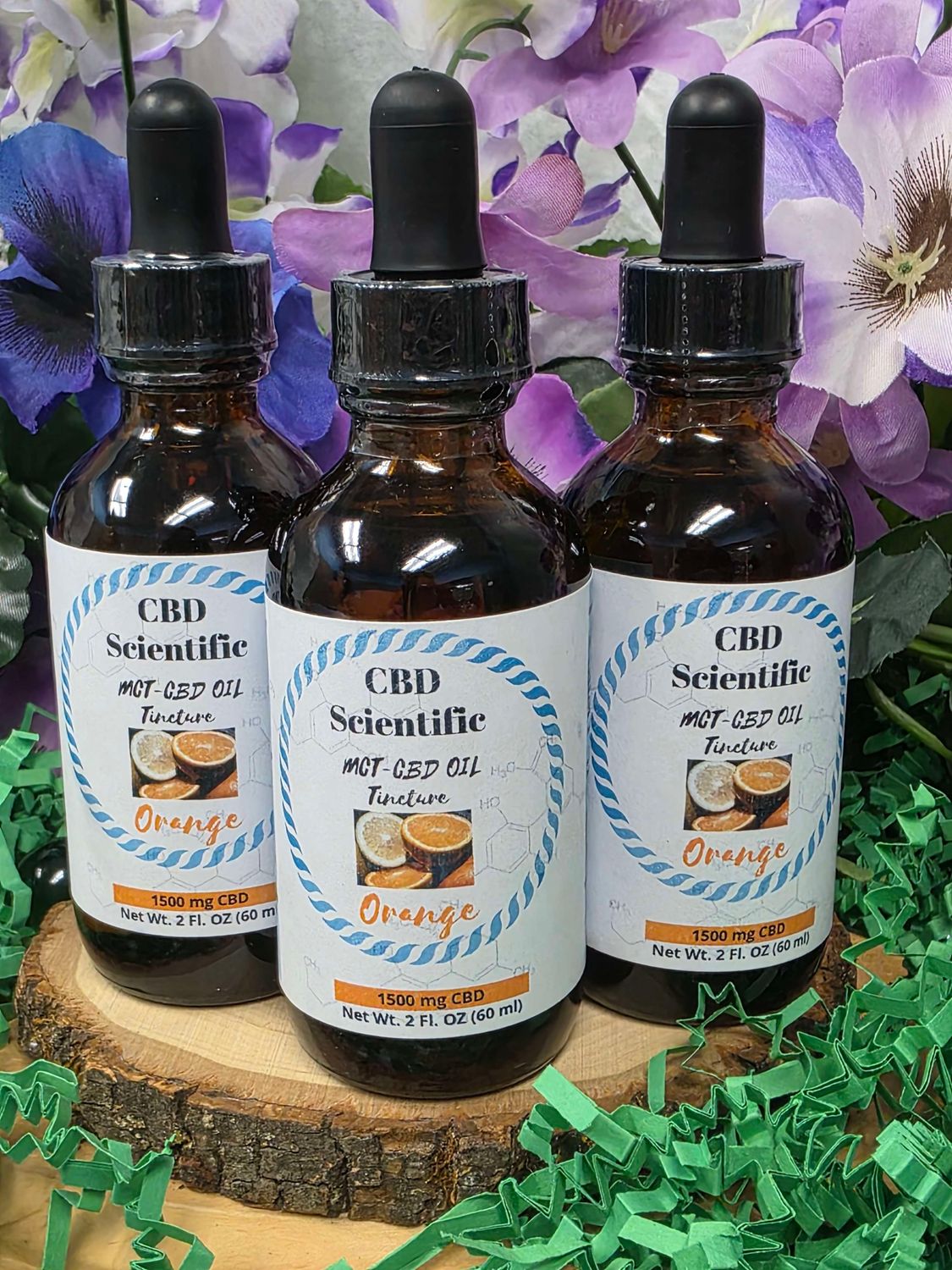 CBD Scientific--MCT Oil Tincture Orange flavor (1500 mg; 2 oz)
