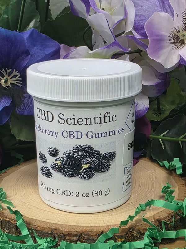 CBD Scientific---sour blackberry Gummies (250 mg)