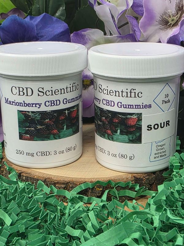 CBD Scientific---Sour Marionberry Gummies (250 mg)