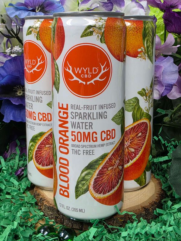 Wyld CBD--Blood Orange sparkling water  (12 oz; 50 mg)