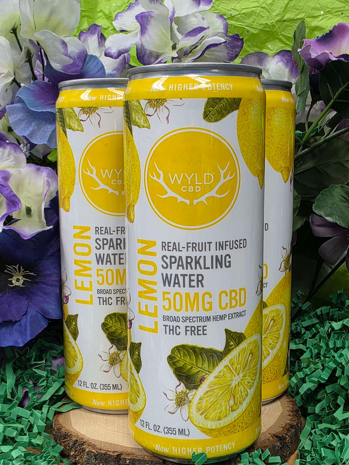 Wyld CBD--Lemon sparkling water  (12 oz; 50 mg)