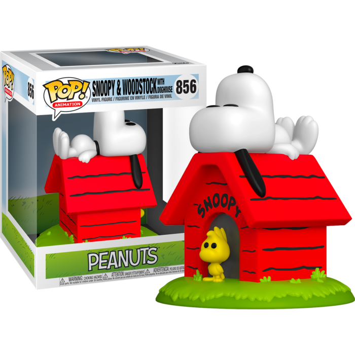 Funko Peanuts Snoopy on Doghouse Pop! Deluxe Vinyl Figure