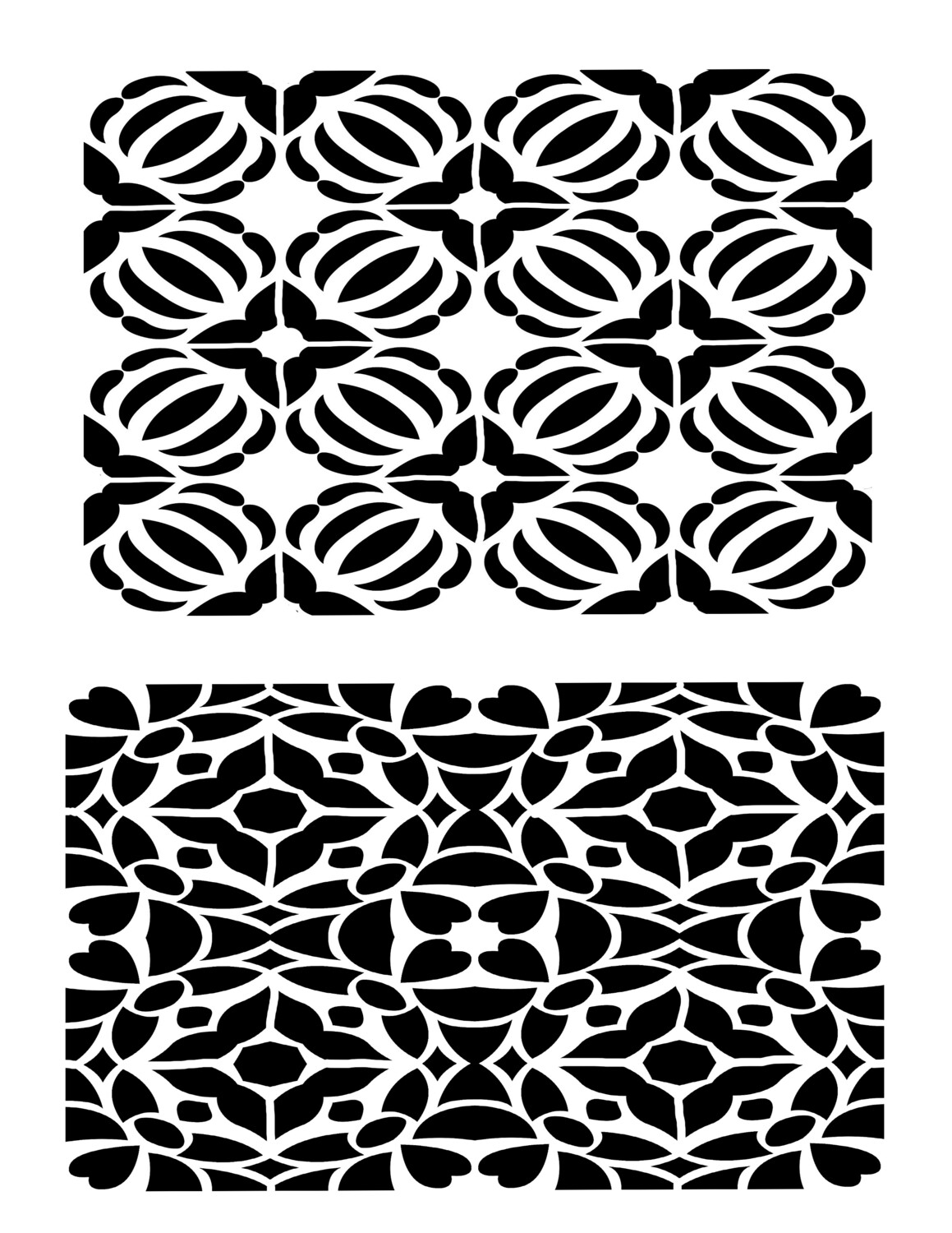 Mosaic 2 stencil 8x10