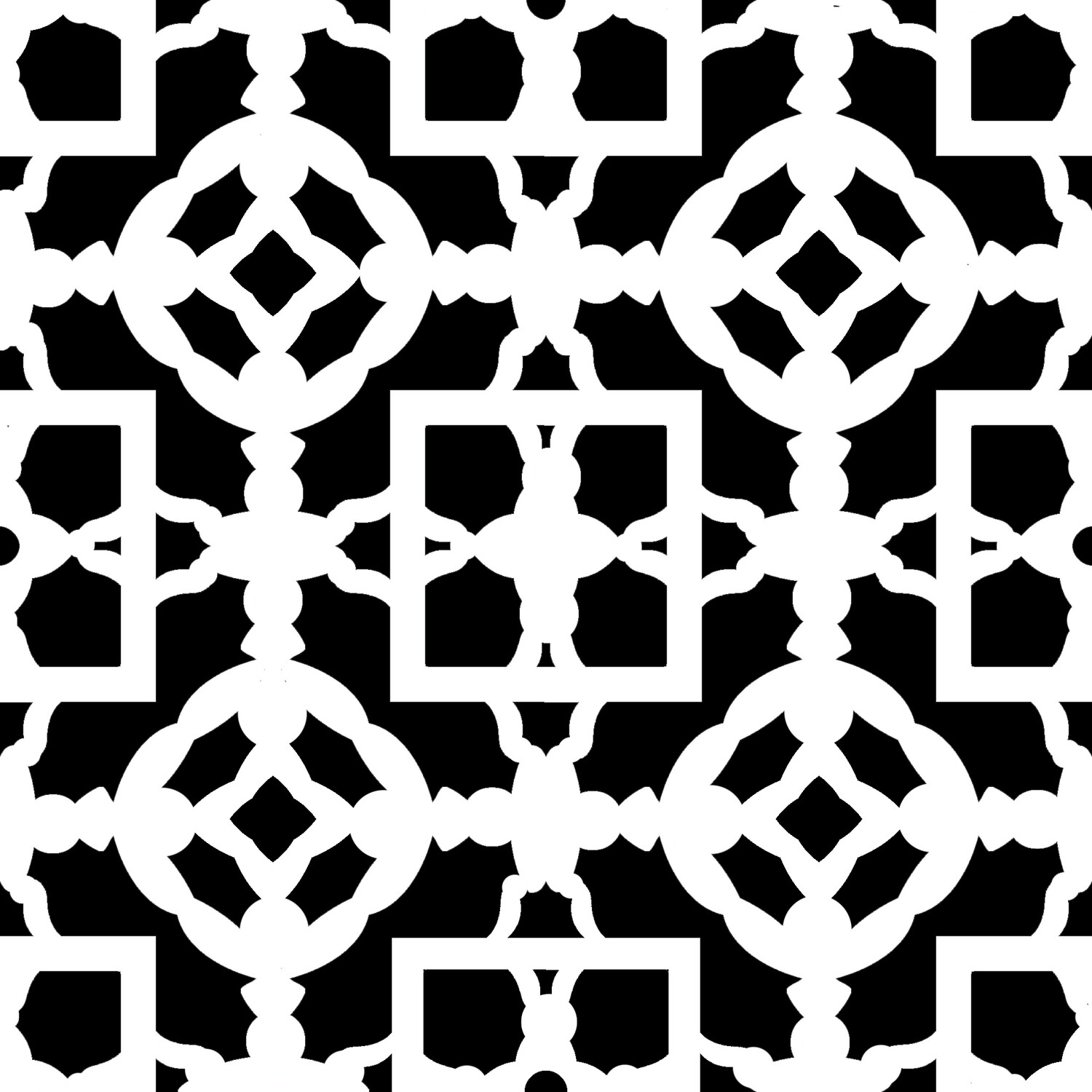 Modern Pattern 5 stencil 6x6