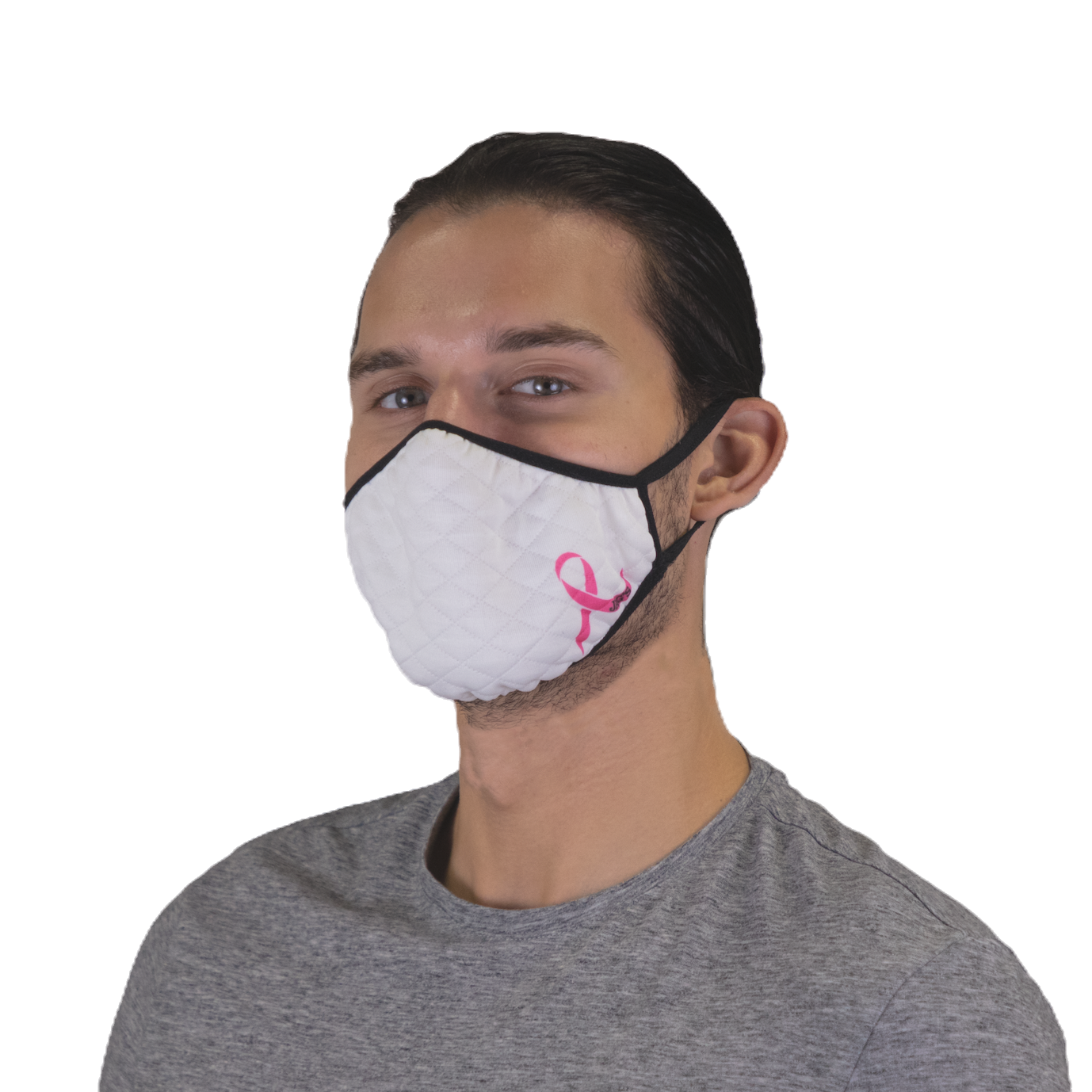 Breast Cancer Ribbon Textured Face Mask