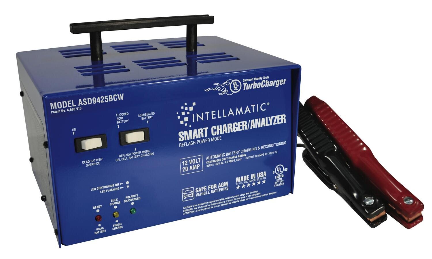 ASD9425BCW 12V / 20A Battery Charger, Analyzer & Power Supply